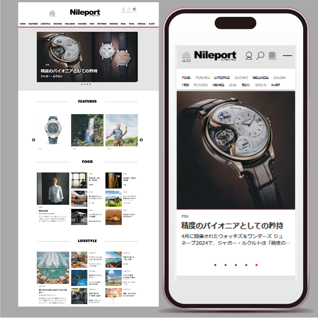 WEB-NILEのWebサイト画面
